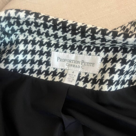 Vintage 80s Proportion Petites ConradC 100% Polyester Women Jacket Blazer Size 4 - Picture 8 of 8